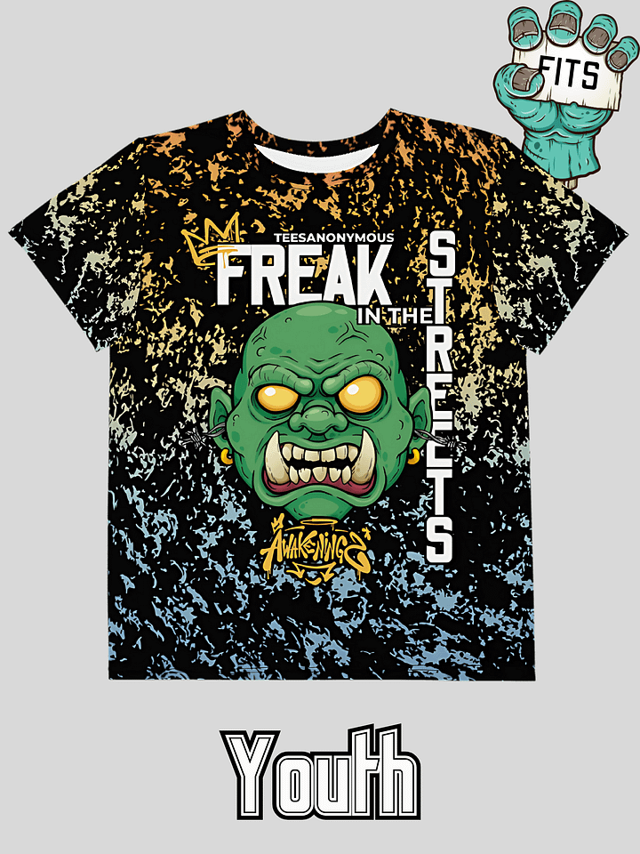 Youth Graphic Tee – Freak in the Streets v5 product image (1)