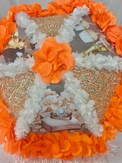 Custom Orange Wedding Parasol product image (2)