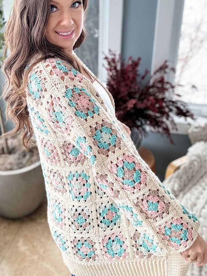Granny Style Cardigan Crochet Pattern product image (2)