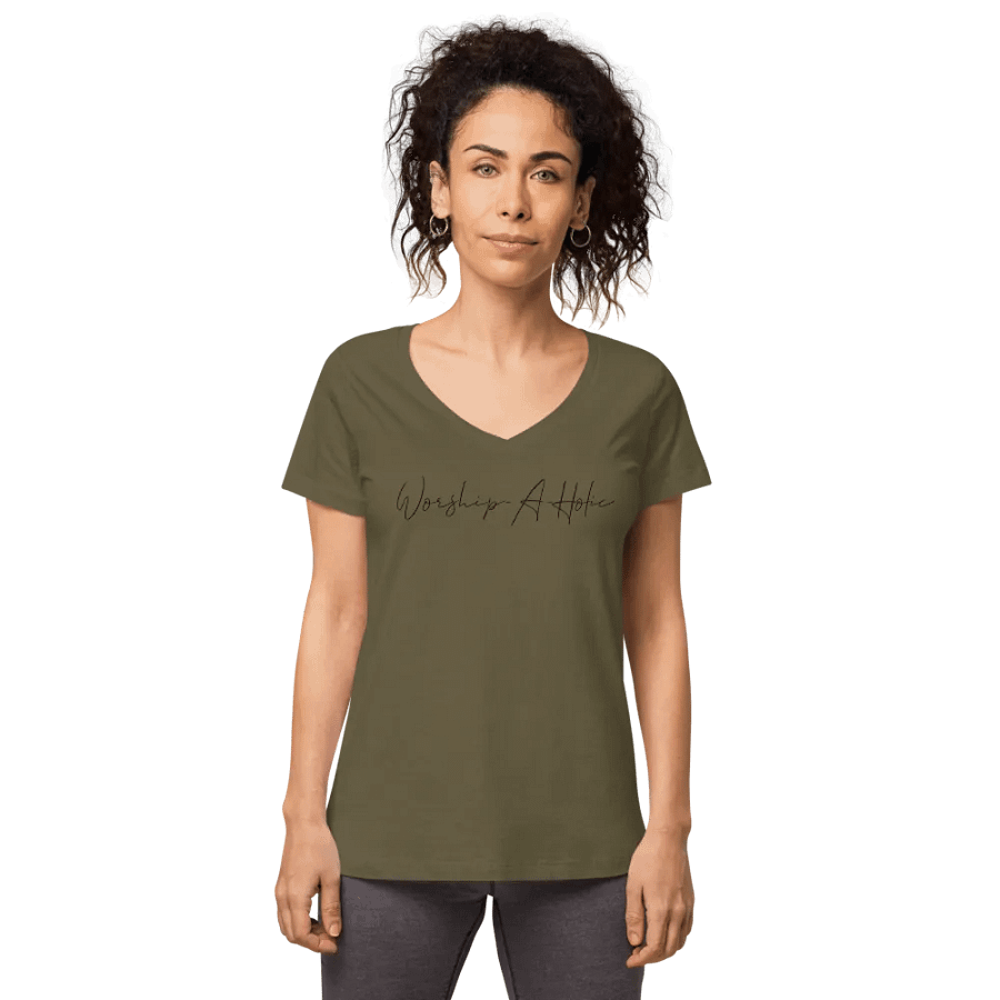Worship-a-holic V-Neck product image (2)