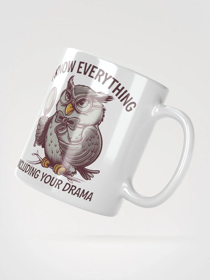 Wise Owl Detective Glossy Mug product image (5)
