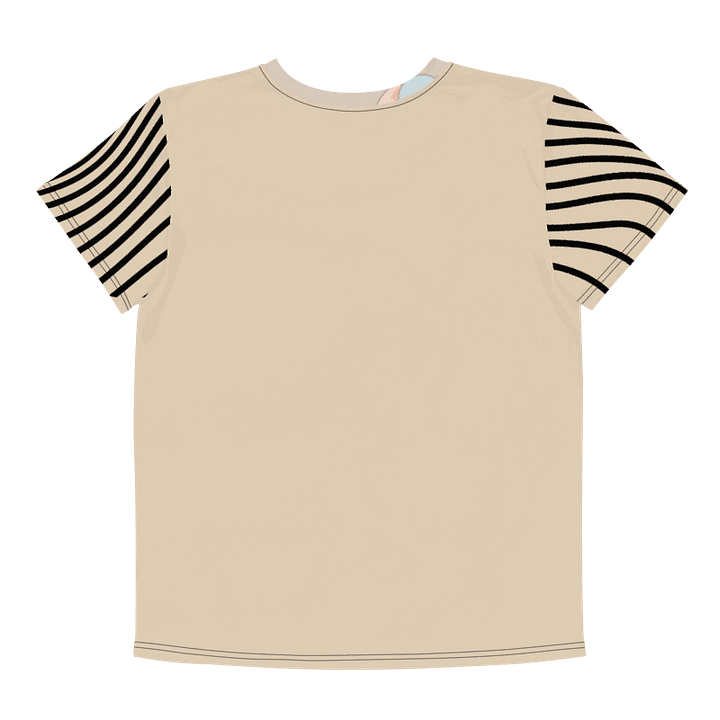 KIDS- GIRL TEE -BABY ELEPHANTS (Brown) - All-Over Print Youth Crew Neck T-Shirt product image (2)