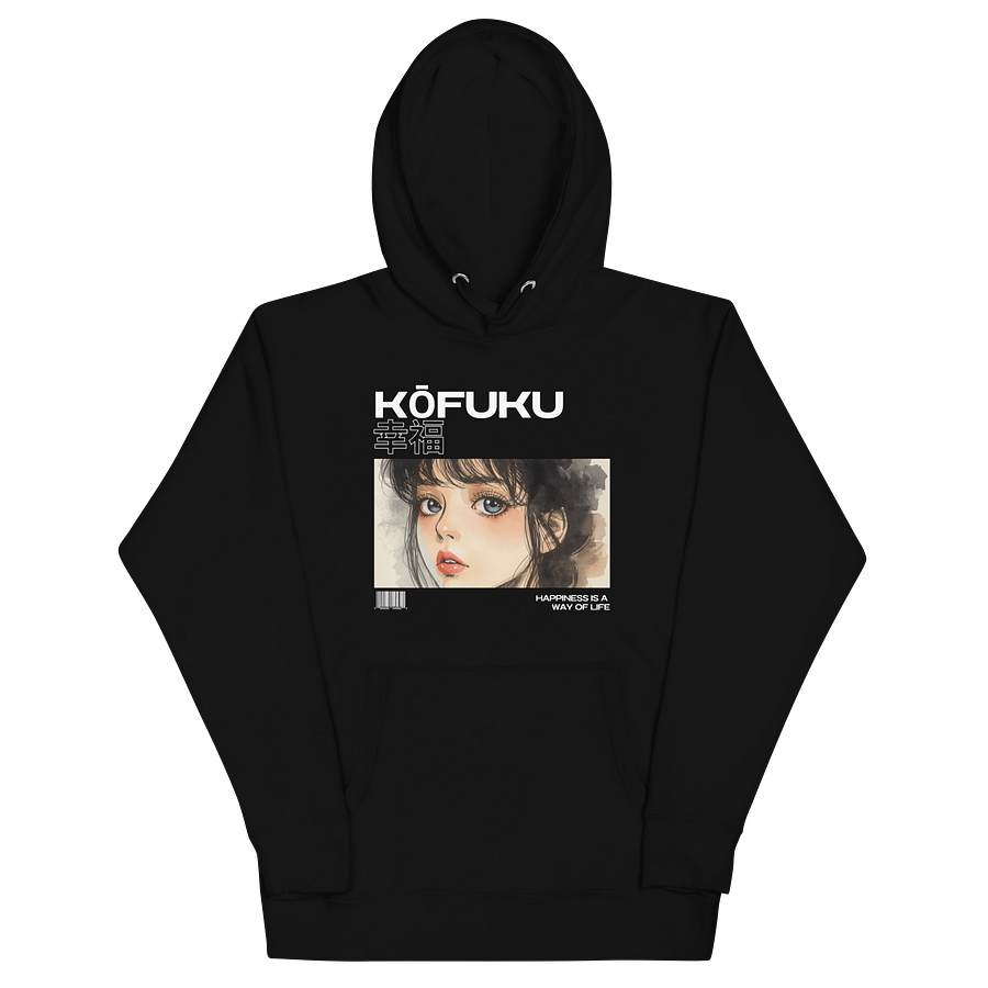 Japanese Streetwear Jacket – “Happiness Is a Way of Life” Anime-Inspired Outerwear Dark product image (3)