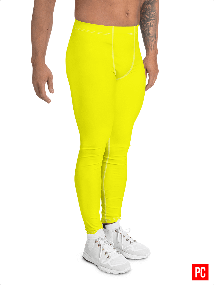 Men's Bright Yellow Leggings product image (3)