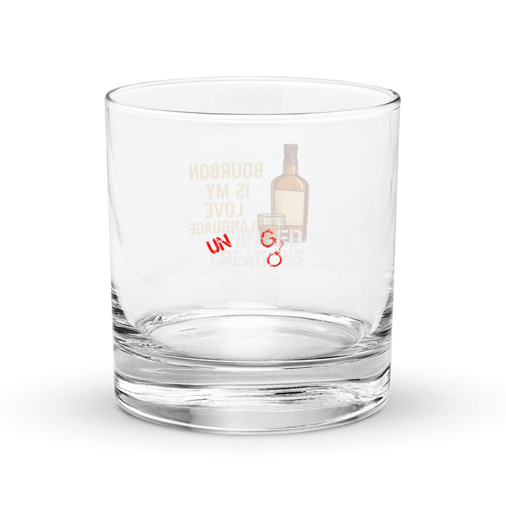 Bourbon is My Love Language Rocks Glass product image (2)