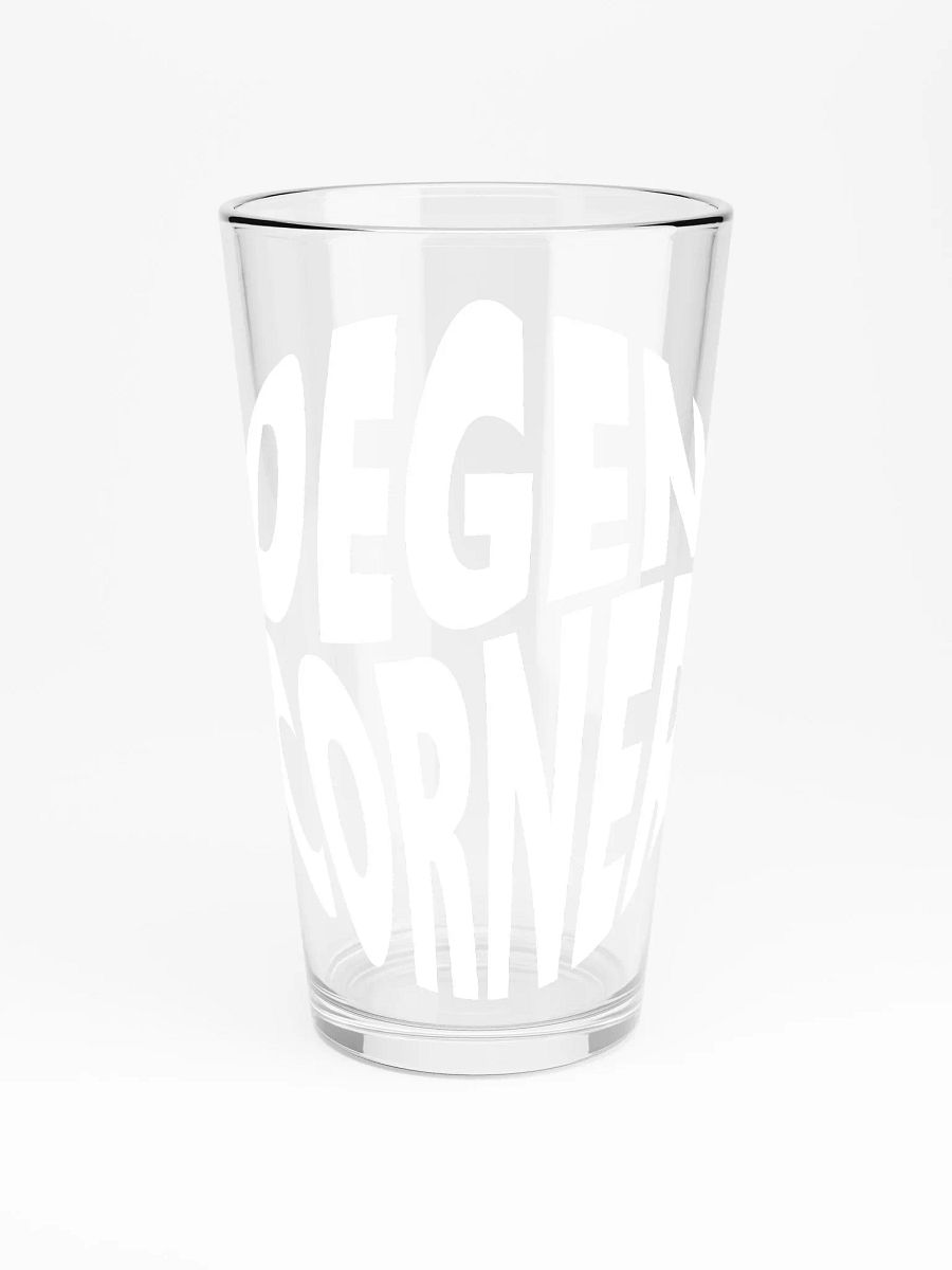 Degen Corner - Pint Glass (light logo) product image (3)