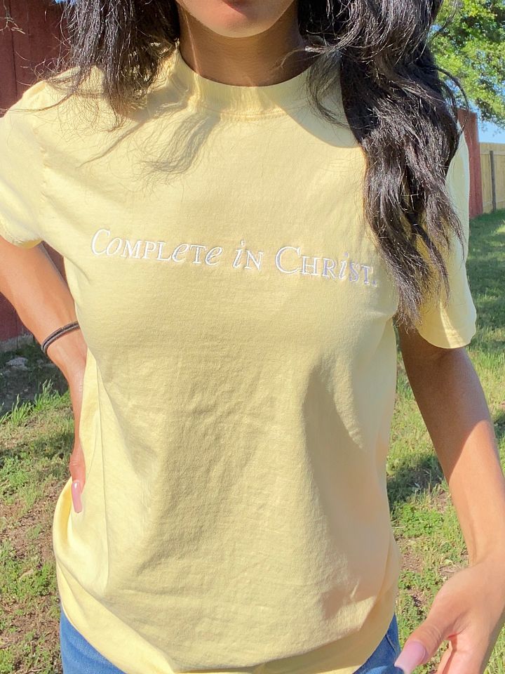 Complete in Christ Unisex Embroidered Tee product image (1)