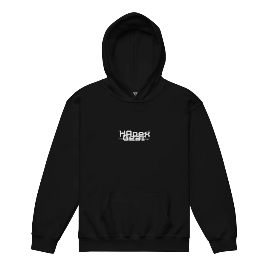 Youth Heavy Blend Hoodie - Embroidered - White HApex Gear White Logo product image (8)