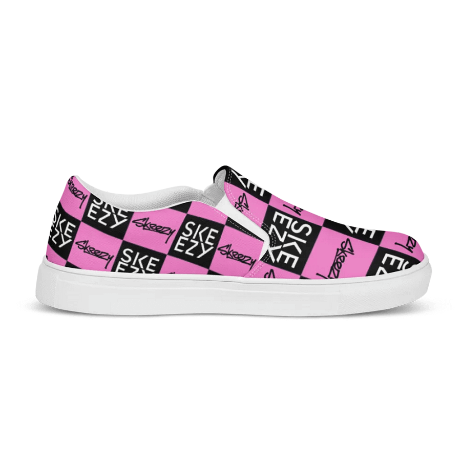 Checkered Skeezy Slip-Ons (womens) BLK/PNK product image (9)