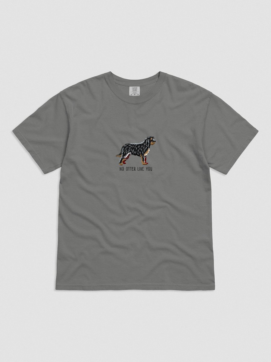 No Otter Like You T-Shirt(Embroidered) of an Otterhound(Black & Tan) product image (2)