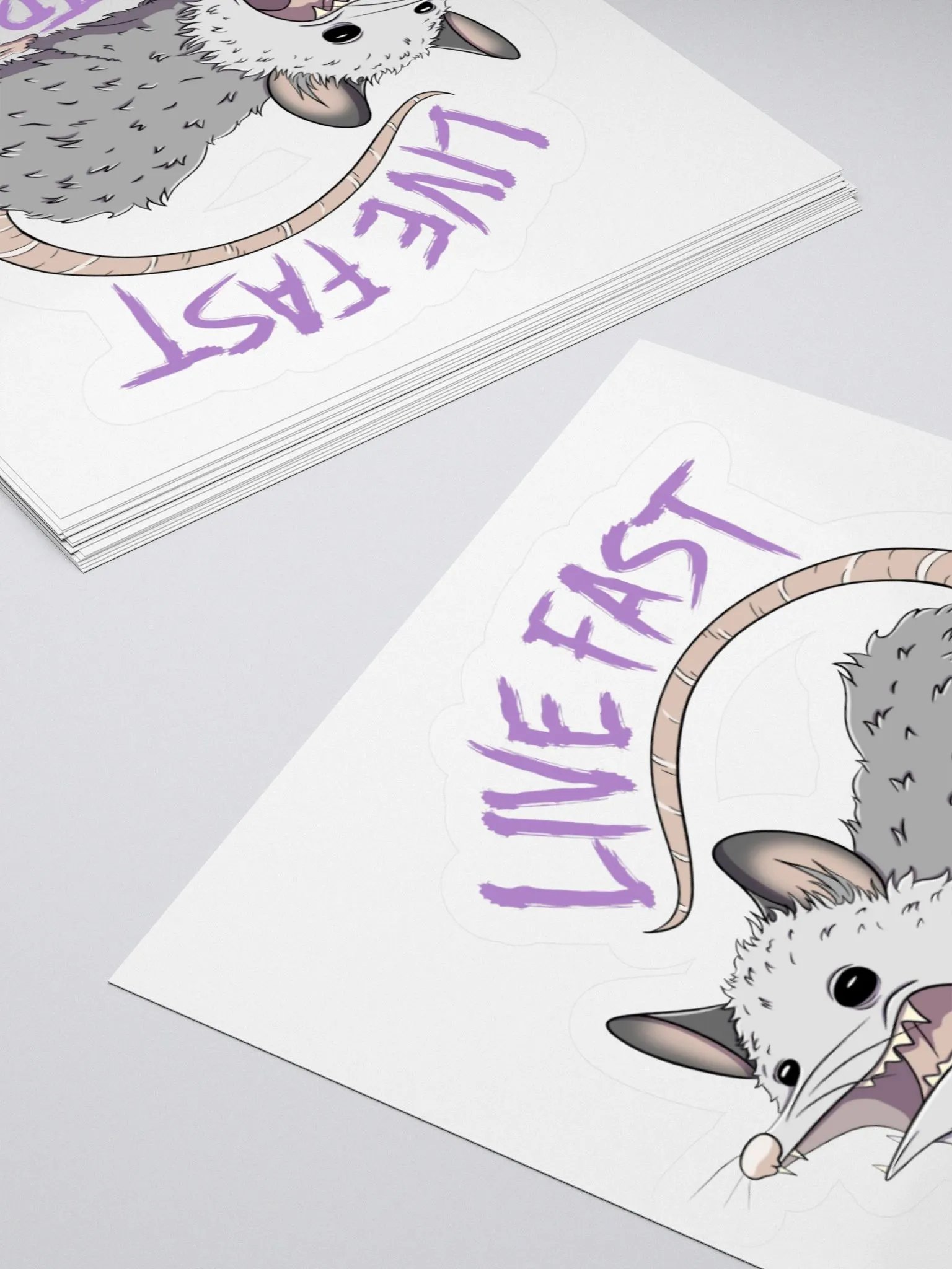 Live Fast Eat Trash Sticker product image (4)