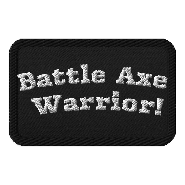 Battle Axe Warrior Embroidered Patch product image (1)
