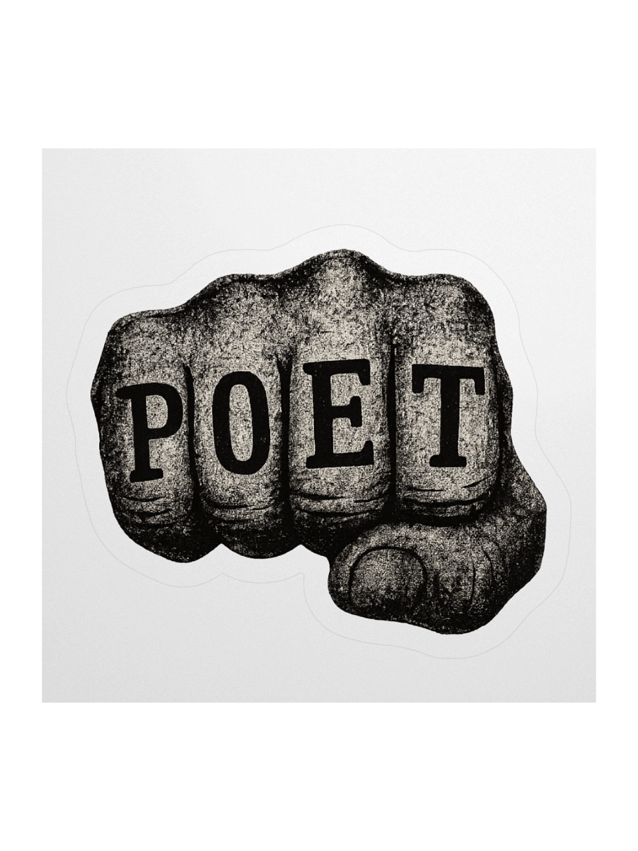 Poet Fist Sticker product image (1)