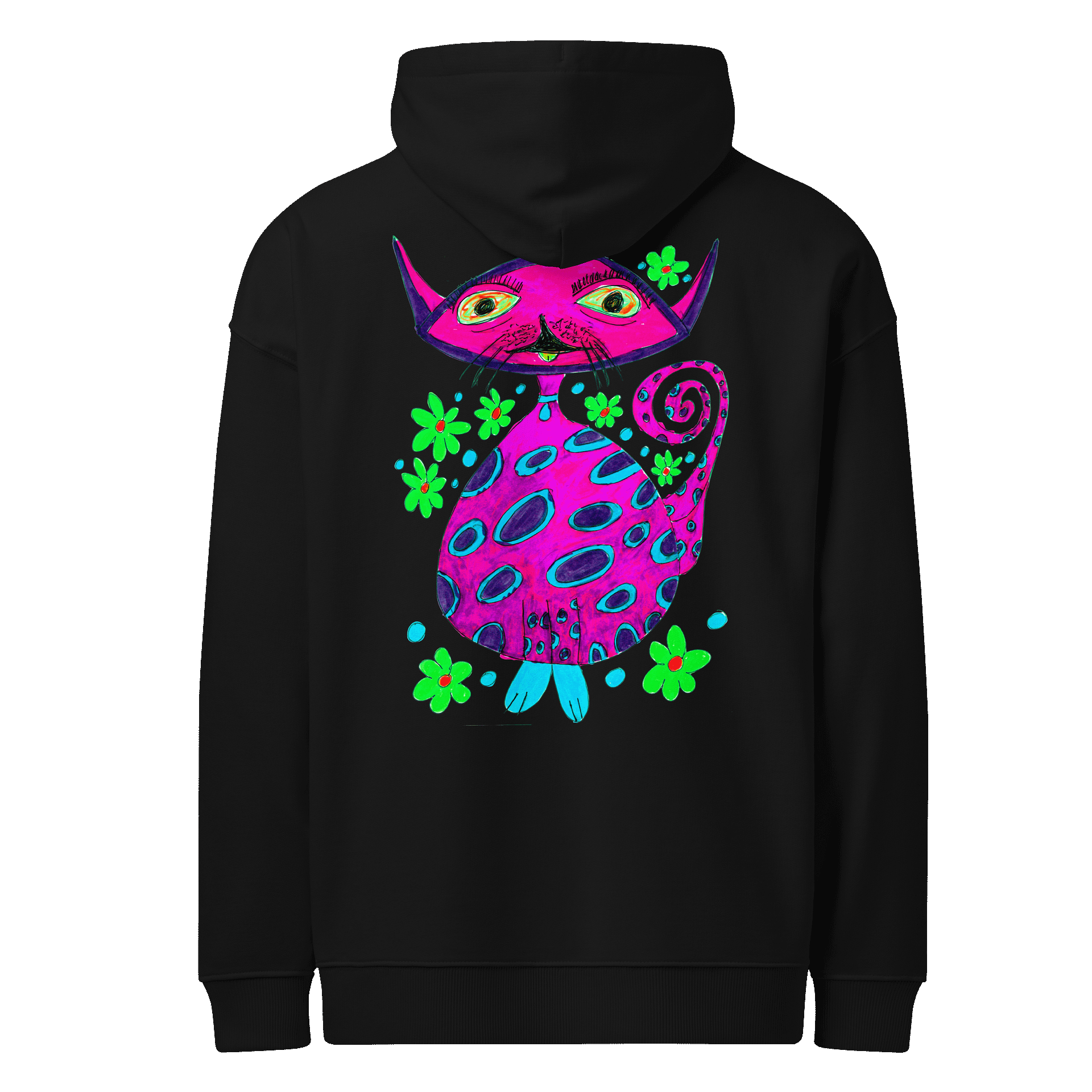 Abstract Cosmic Cat Unisex Hoodie product image (2)