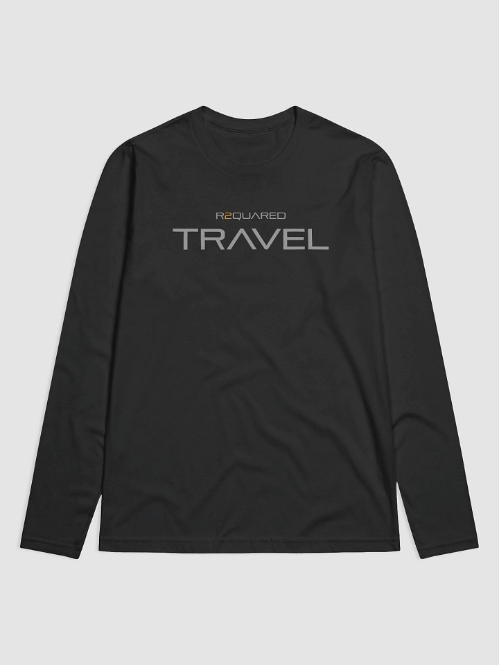 Fitted Long Sleeve Crew Black w/ gray text product image (1)