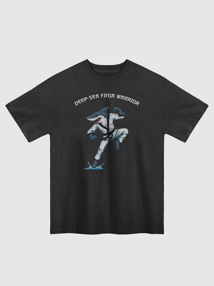 Deep-Sea Finja Warrior – Funny Shark Karate T-Shirt product image (1)