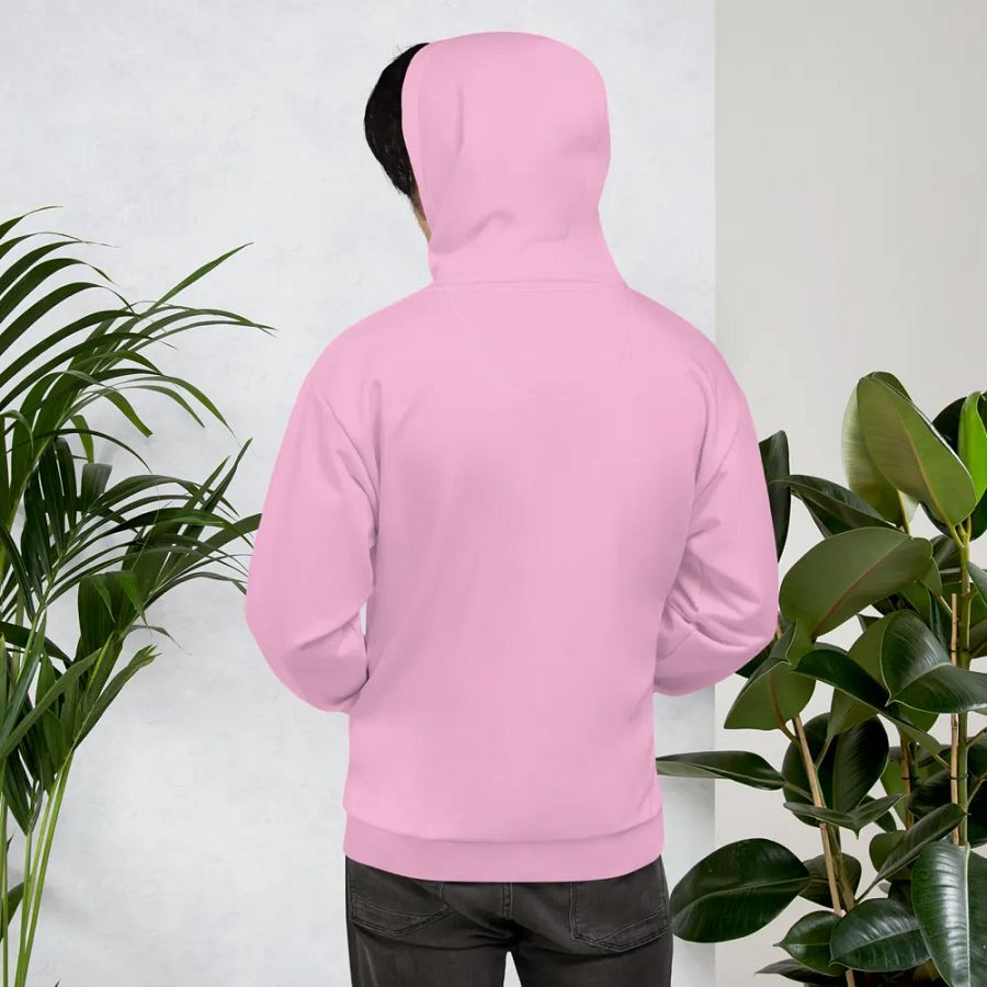 Plain Light Carnation Pink True Summer Unisex Recycled Polyester Heavyweight Premium Hoodie by Treasure Pie product image (11)