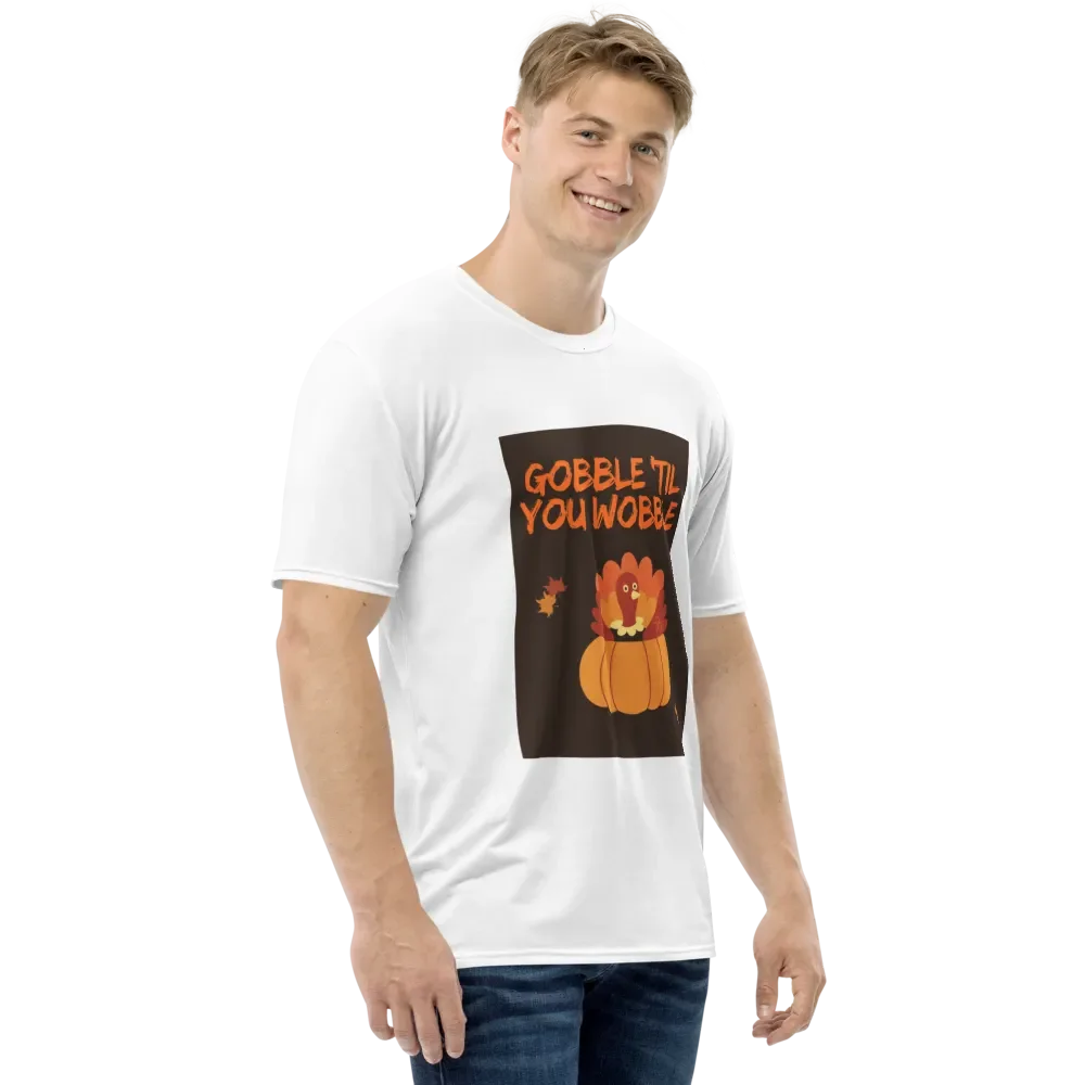 🦃🍁 THANKSGIVING FUNNY TEES 4 U FOR MEN - “Gobble ’til you Wobble.” product image (4)
