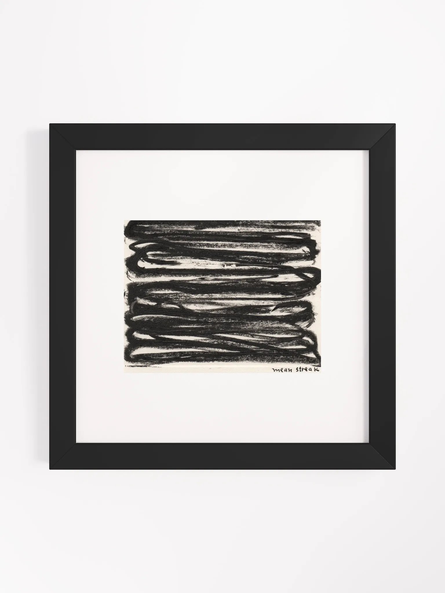 mean streak Panel Card Print Framed product image (1)