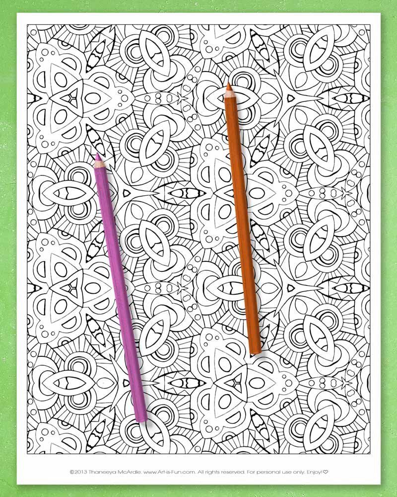 Abstract Patterns Coloring Pages product image (12)