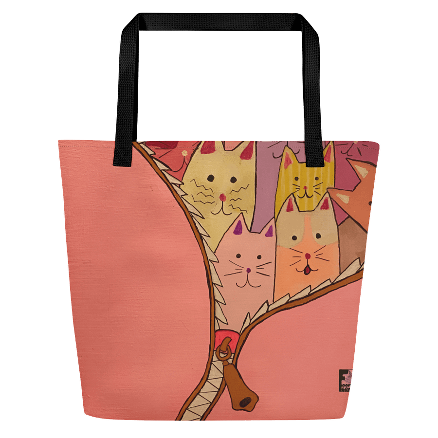 "Unleash The Cats" Tote (Pink) product image (1)