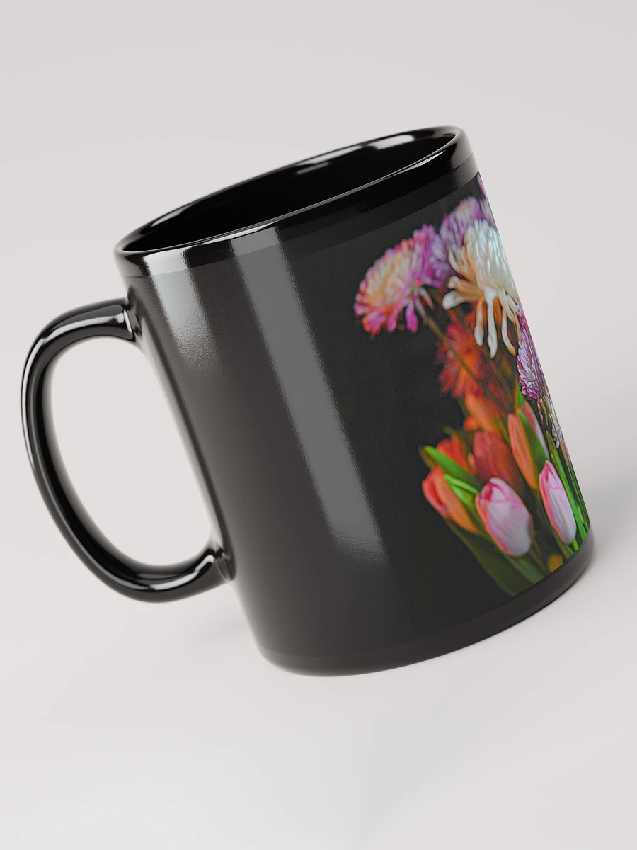 Flowers 202 Black Coffee Mug product image (4)