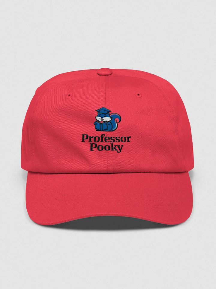 Baseball Hat Embroidered: Professor Pooky, blue with grad cap product image (1)