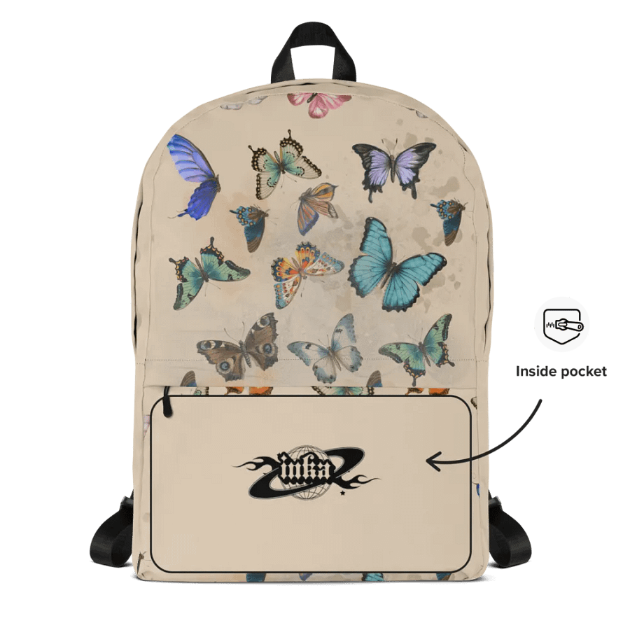 Butterfly Haven All-Over Print Backpack product image (4)