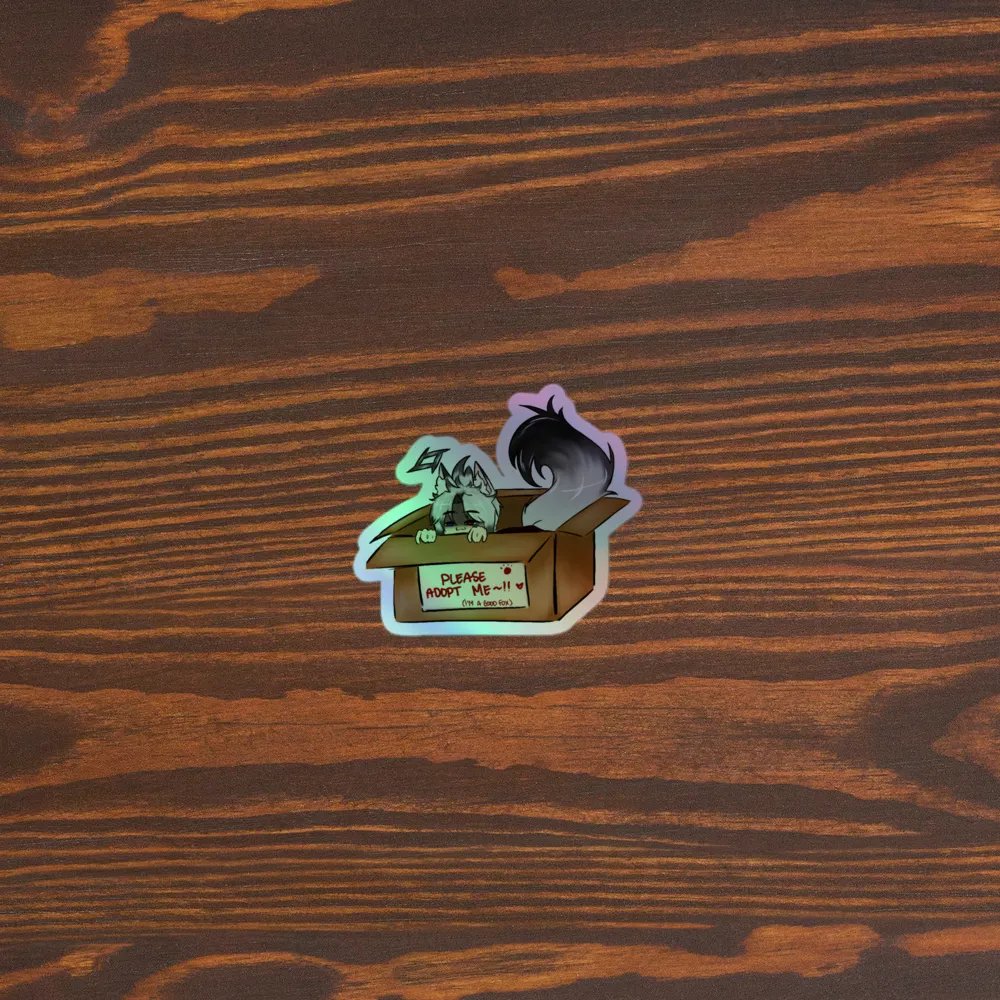 Fox in a Box Holographic Sticker Set product image (5)