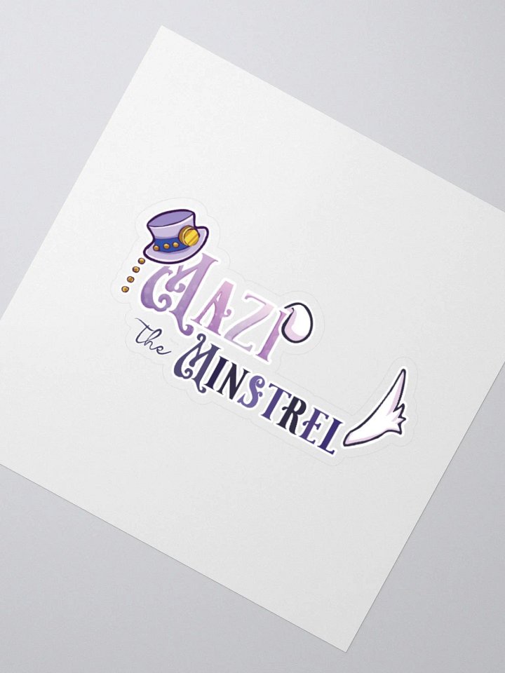 Mazi The Minstrel Logo Sticker product image (8)