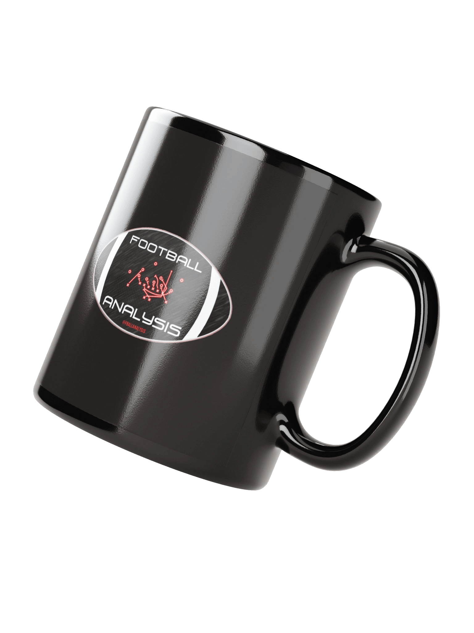 Football Analysis Black Glossy Mug product image (2)