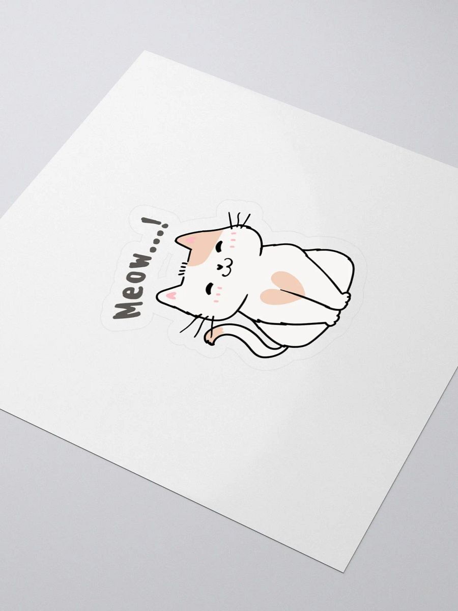 Blushing Cat Heart Stickers product image (3)
