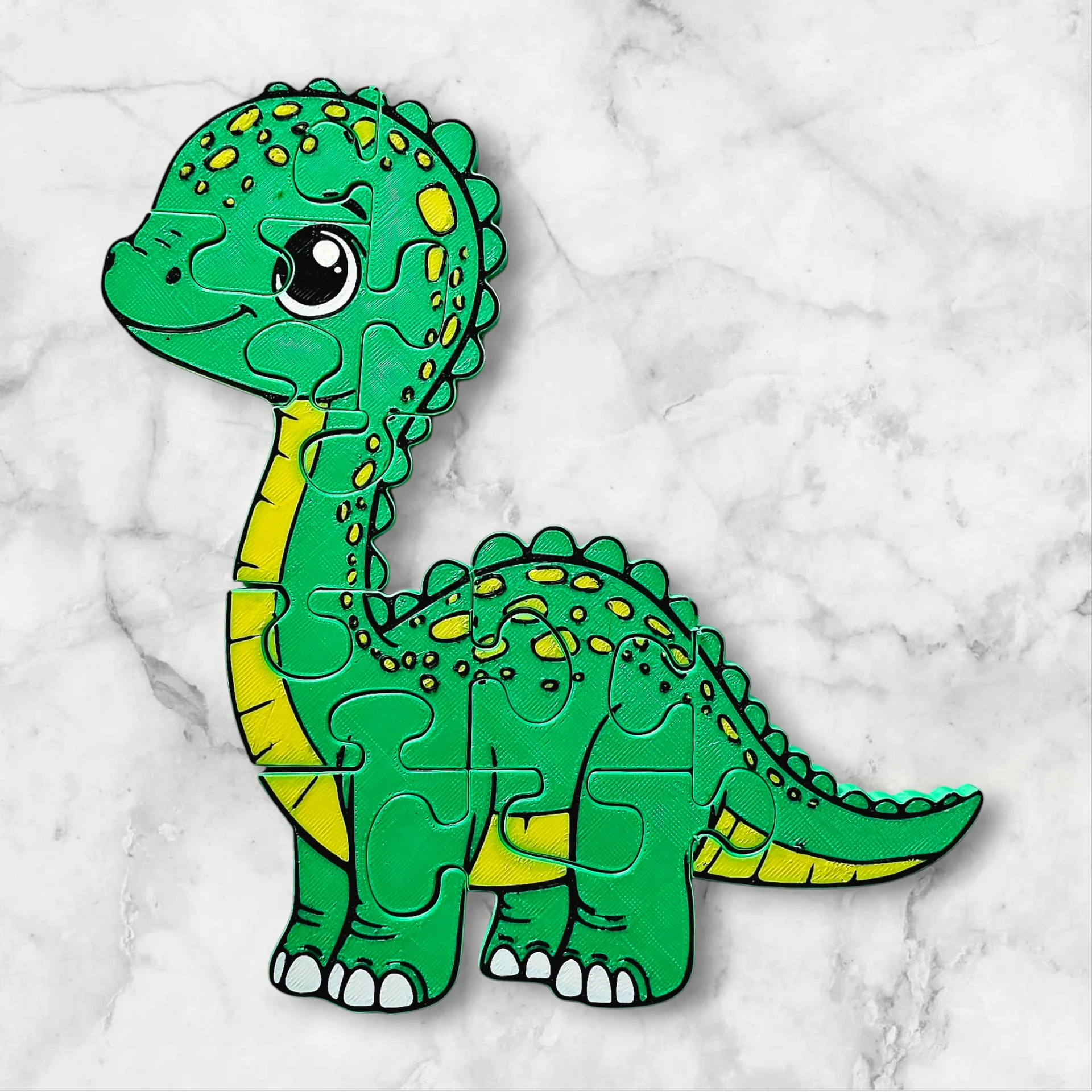 Sauropod 3D Printed Jigsaw Puzzle – A Dinosaur Adventure for Little Hands! product image (1)