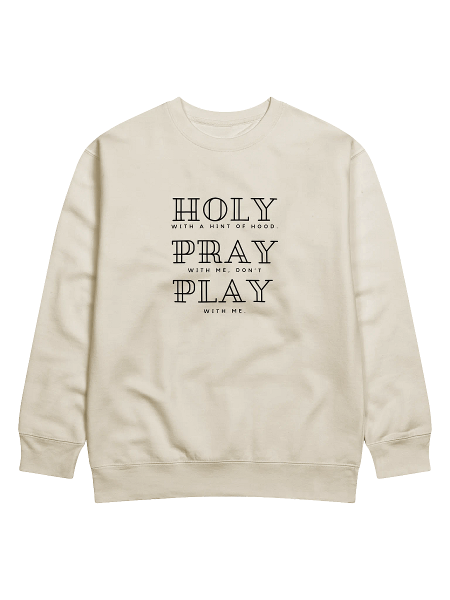 Holy With a Hint of Hood Sweatshirt (Light Colors) product image (2)