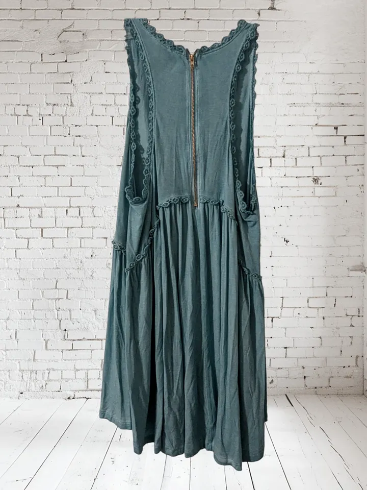 S Aqua Zipper Babydoll Tank product image (2)