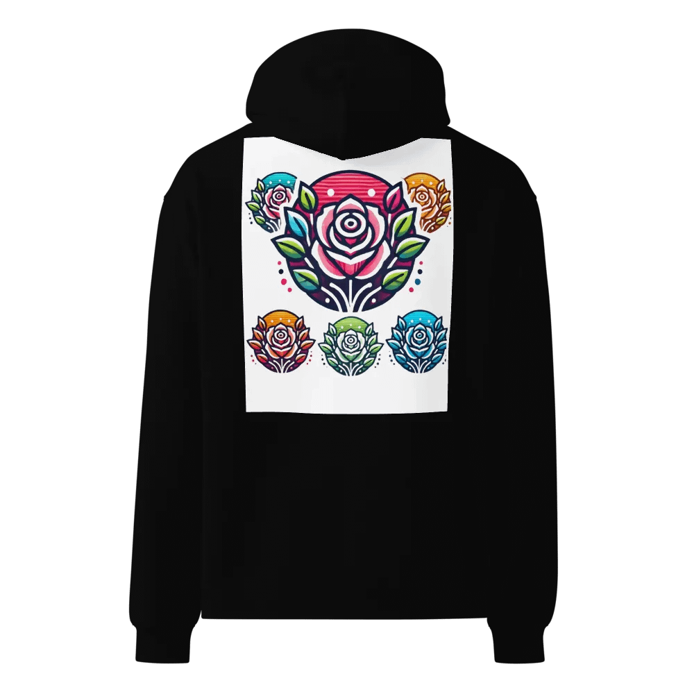 Vibrant Rose Garden Oversized Hoodie product image (3)