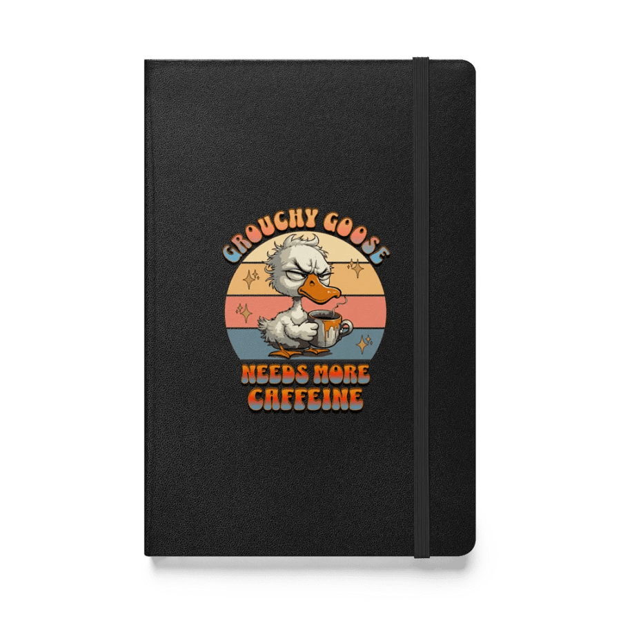 Grouchy Goose Needs More Caffeine Notebook product image (1)