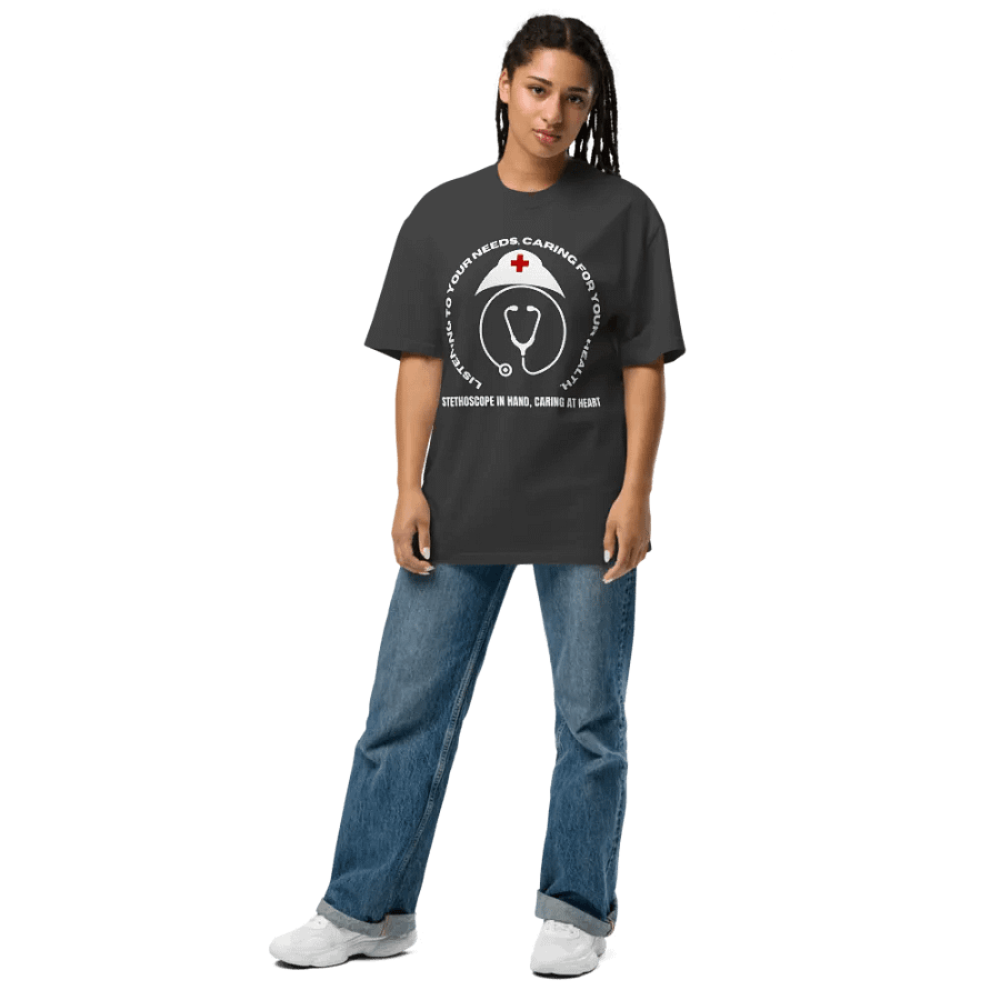 Heartbeat Emblem Oversized Tee product image (7)