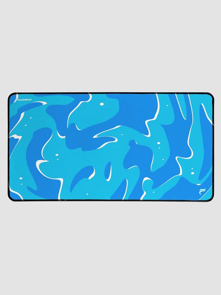 Cyan Swirl Mousepad by Fluxphy product image (1)
