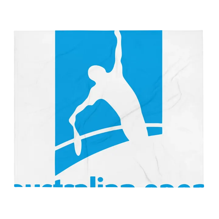 Australian Open Silhouette Throw Blanket product image (2)