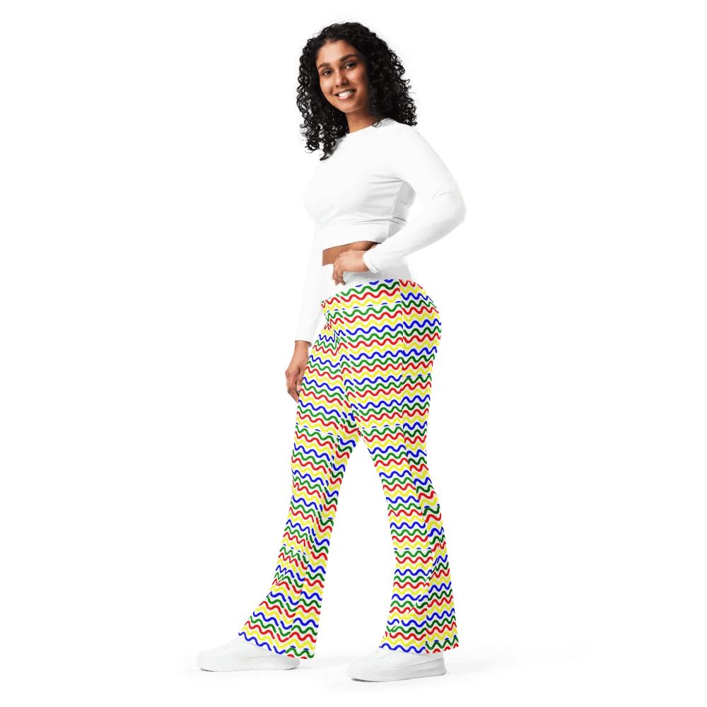Black History Month Pattern Flare Pants product image (9)