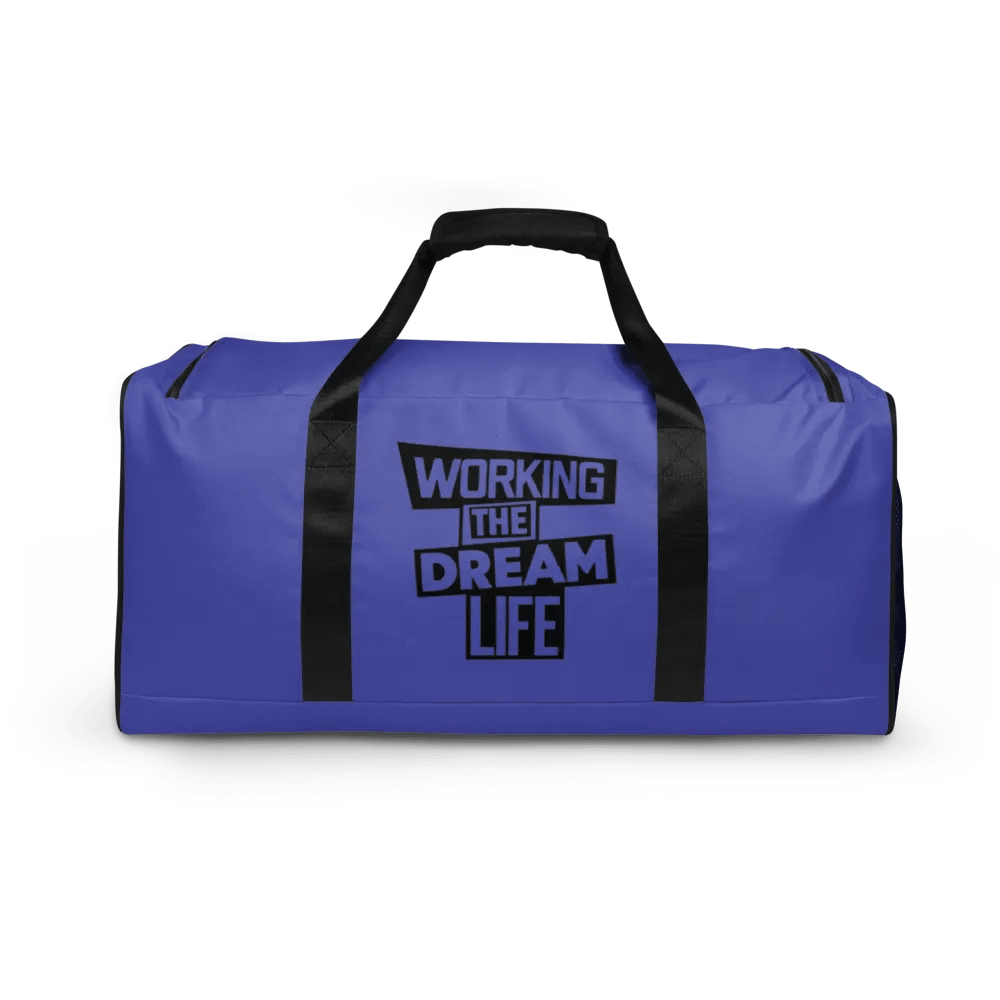 Purple All-Over Print Duffle Bag – Working The Dream Life | Premium Travel & Work Lifestyle Statement product image (9)