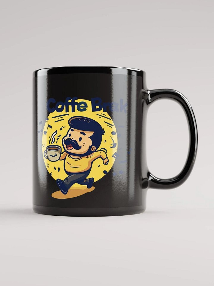 Coffee Break Black Glossy Mug product image (2)