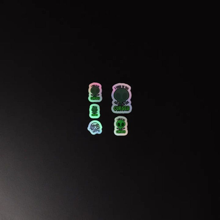 All I Got Was Cursed - Evoker - Holo Sticker Sheet product image (2)