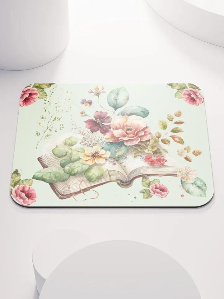 Beautiful Book Full of Flowers Mousepad product image (1)