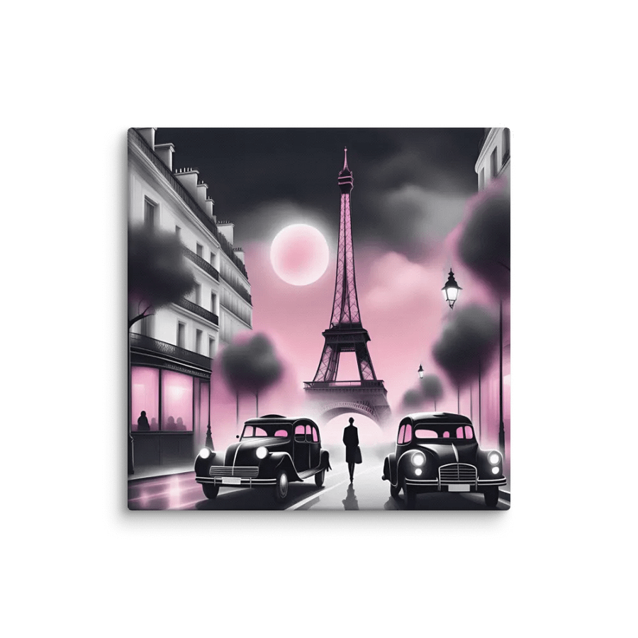 Moonlit Paris Canvas product image (1)