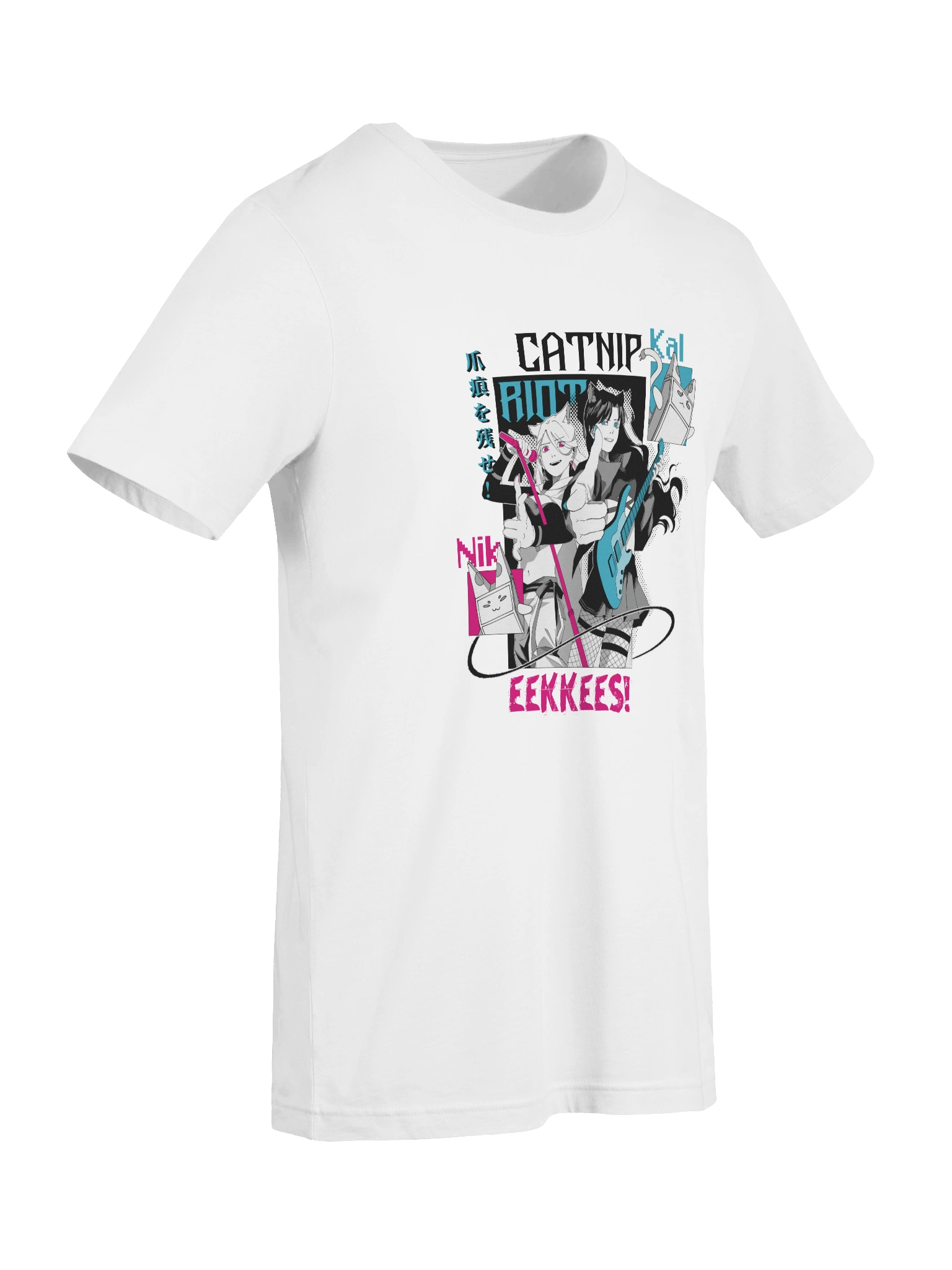 "CATNIP RIOT" Lightweight Tee [WHITE VARIANT] product image (9)