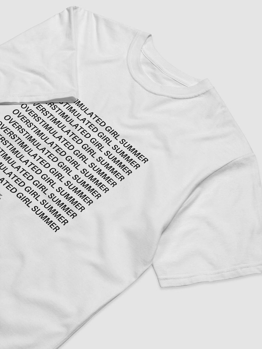 OVERSTIMULATED GIRL SUMMER black eco tee product image (3)