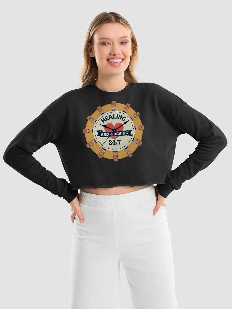 Healing and Hugging 24/7 Crop Sweatshirt product image (26)