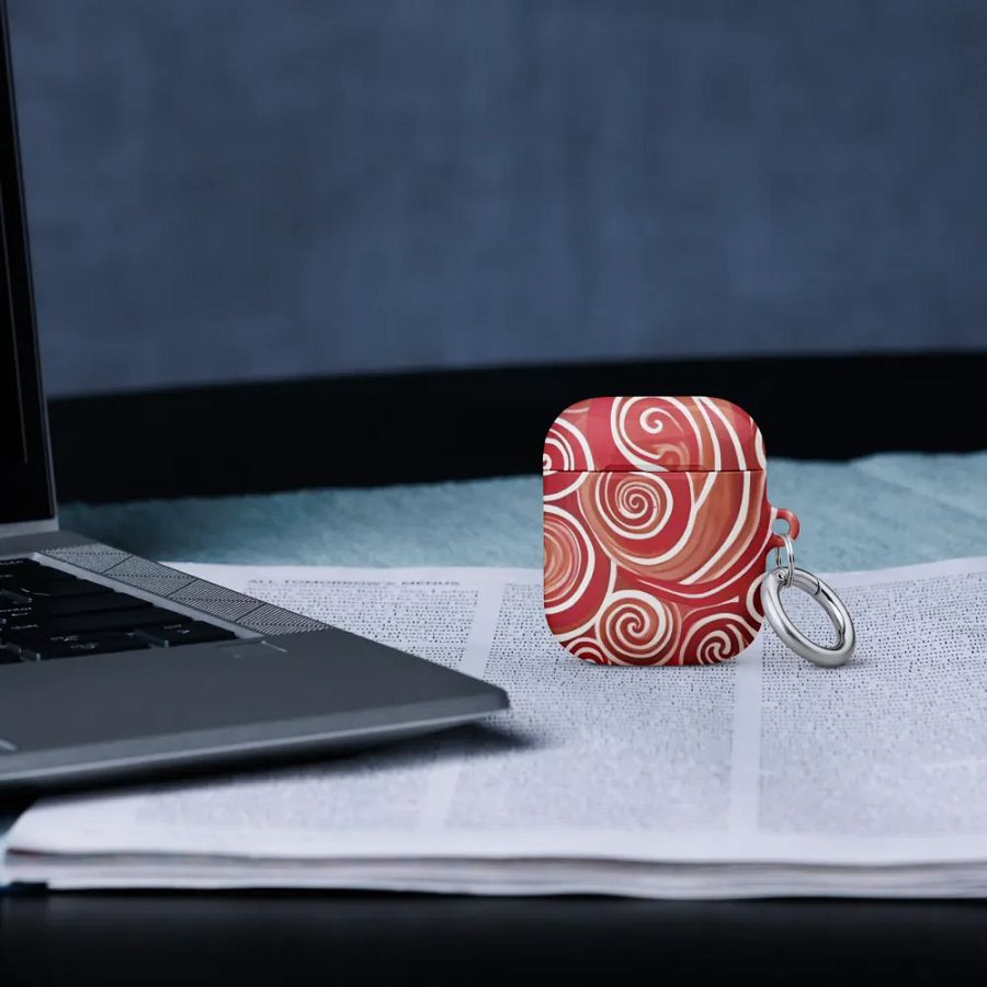 Funky Cherry Swirls Liquid Tie-Dye Airpods Case product image (10)
